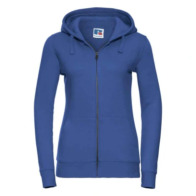 Image of Russell Athletic Womens/Ladies Authentic Full Zip Hoodie (Bright Royal Blue) Navy/Blue Size X Large