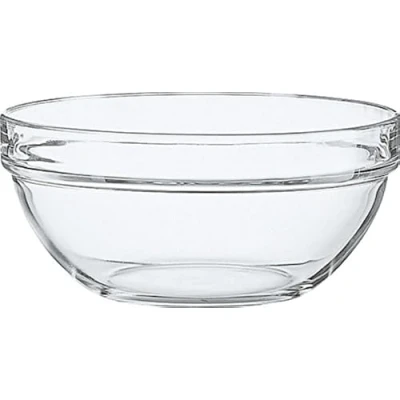 Image of Luminarc E8860 clip on glass salad bowl, stackable, Ø 10cm, clear (1 piece)