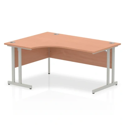 Image of Impulse Cantilever 1600 Left Hand Crescent Desk Beech I0