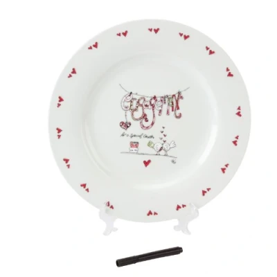 Image of Tracey Russell Engagement Personalisable Plate &amp; Pen Gift Set