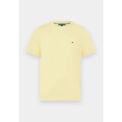 Image of Tommy Hilfiger Seasonal Solid TEE Basic Tshirt, Men&#039;s, Size: Small, Citronella