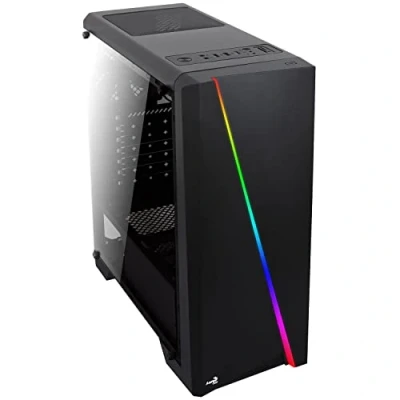 Image of AeroCool Cylon RGB Midi Tower PC Case Black ACCM PV10012.11