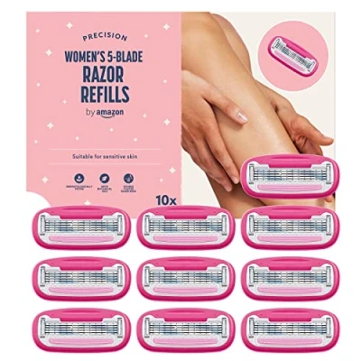 Image of by Amazon Women&#039;s 5 blade razor refill in pink