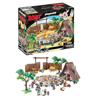 Image of Playmobil Asterix 70931 The Village Banquet, Toy for Children Ages 5+