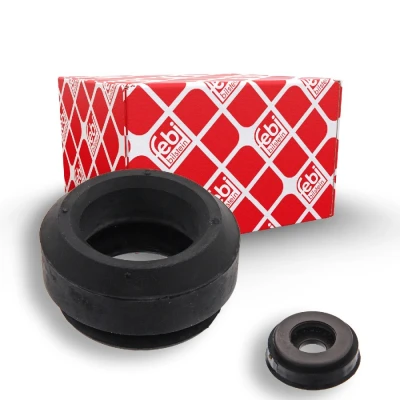 Image of 6150277, 6150277S2 Top strut mount FEBI BILSTEIN 12452 Front Axle with ball bearing Elastomer FORD: Sierra Mk1 Hatchback, FIESTA 2, ESCORT 3 Cabriolet