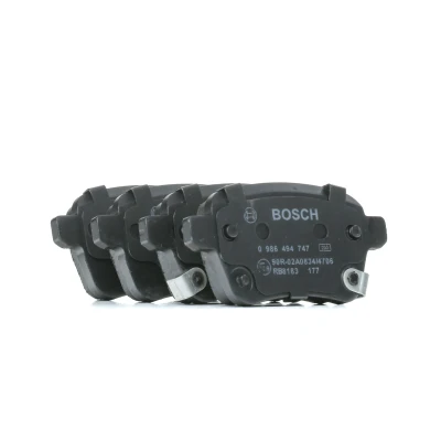 Image of 95517078 Brake pad set BOSCH 0 986 494 747 VAUXHALL: Corsa Mk4, Adam, Corsavan OPEL: E Hatchback
