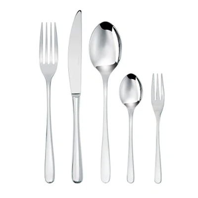 Image of Sambonet Taste 52553 N2 Monoblock Stainless Steel Tableware Set 18/10 for 12 People 60 Pieces Forks Spoons Knives Teaspoons Dessert Dishwasher Safe