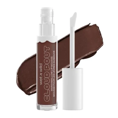 Image of Markwins wet n wild, Cloud Pout Marshmallow Lip Mousse, Matte Liquid Lipstick, Non Drying and Long Lasting Formula, with Argan Oil, Avocado Oil Vitamin E, Love You Smore