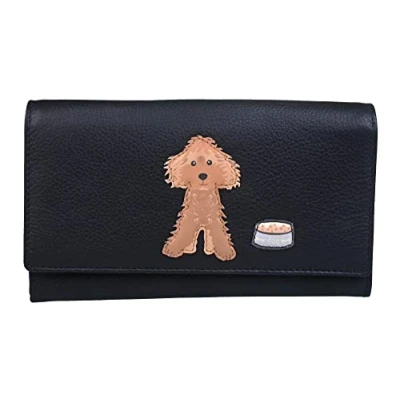 Image of Mala Leather Bertie The Cockapoo Matinee Purse 3605 83 (Black)