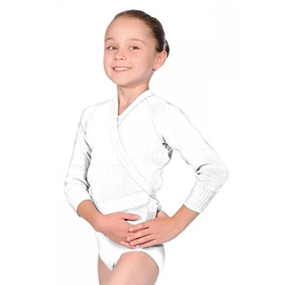 Image of Roch Valley Acrylic Crossover Cardigan 32&quot; White