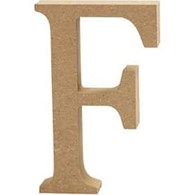Image of 13cm Large Wooden MDF Letter Shape to Decorate F Wood Shapes for Crafts