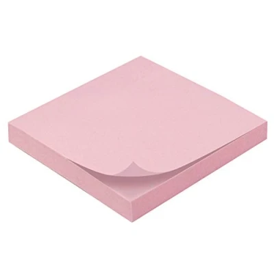 Image of Repositionable Notepad 100 Sheets 75 x mm Pink