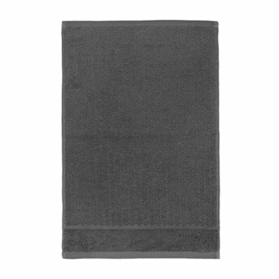 Image of Frottana Pearl Guest Towel, made of 100% cotton, Graphite, 30 x 50 cm