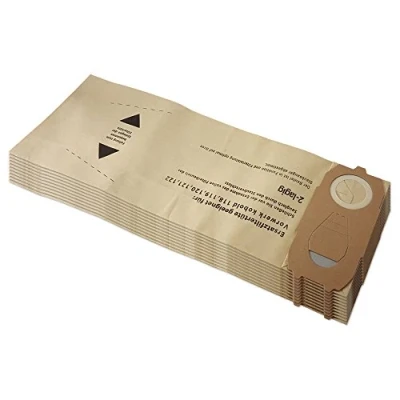Image of MohMus 10 Premium Vacuum Cleaner Bags for Vorwerk Kobold VK 118 119 120 121 122 FP with Special Paper Pack of Accessories Replacement Parts