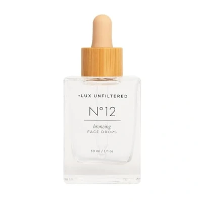 Image of + Lux Unfiltered N12 Bronzing Face Drops in Fragrance Free, Self Tanning Drops, Hyaluronic Acid, Vitamin E, Passionfruit Oil, Gluten Cruelty Free Vegan Tanner