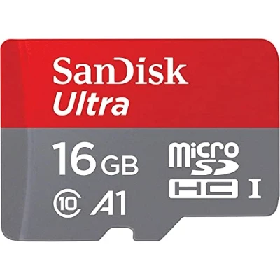 Image of SanDisk Ultra 16GB microSDHC Memory Card + SD Adapter with A1 App Performance up to 98MB/s, Class 10, U1 Amazon exclusive packaging