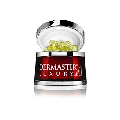 Image of Dermastir Retinol Serum Twisters Anti Wrinkle &amp; Aging Treatment Visibly Reduces Fine Lines Wrinkles Overnight Skincare Made in France 50 Capsules