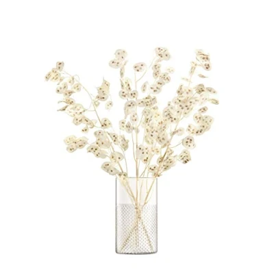 Image of LSA Wicker Vase/Lantern H25cm Clear 1 Unit Mouthblown &amp; Handmade Glass WR11