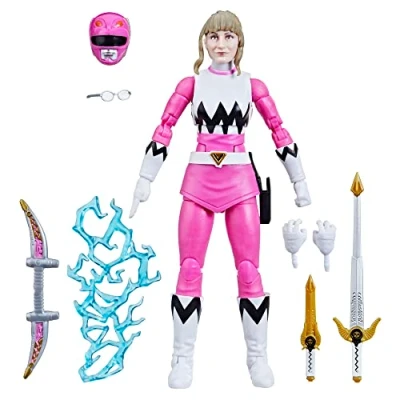 Image of Power Rangers Lightning Collection Lost Galaxy Pink Ranger 6 Inch Premium Collectible Action Figure Toy with Accessories, Kids Ages 4 and Up