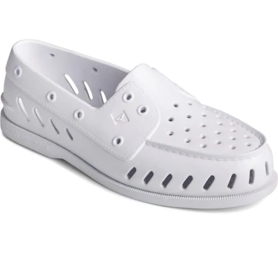 Image of Sperry Women&#039;s A/O 2 Eye Float Boat Shoe, White, 6.5 UK