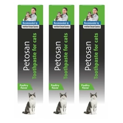 Image of Petosan 3X Toothpaste for Cats 70g Cat Dental Care Anti Tartar, Plaque Control, Vet Approved Fresh Breath and Oral Hygiene All