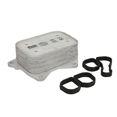Image of 2601800100, 2601800400, 2701800500, 2701800610, 2701800810 oil Cooler NISSENS 90873 Water cooled without filter housing, with gaskets/seals