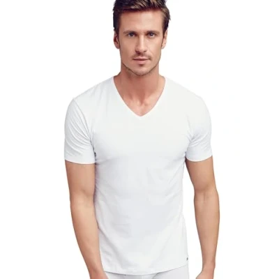 Image of Jockey® Modern Stretch V Neck Shirt, White, M