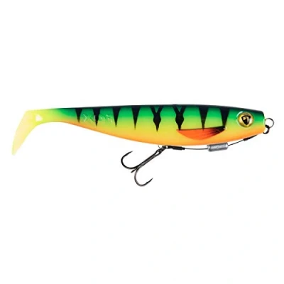 Image of Fox Rage Pro Shad Loaded 18cm 7inch UV Firetiger Pike Perch Fishing Lure
