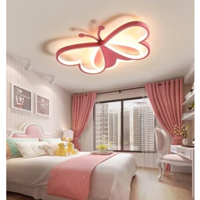 Image of GUANSHAN LED 3D Butterfly Ceiling Lamp Light Cute Cartoon Chandelier Children&#039;s Room Lighting Fixture for Bedroom, boy or Girls&#039; Room, 6