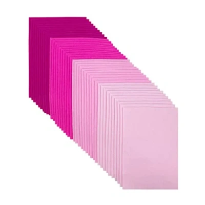 Image of Jtnohx Craft Felt Fabric, 20x30cm Felted Sheets for Crafts, 4 Colours 40 Pieces Colour DIY Decorations and Party Projects(Pink Series)