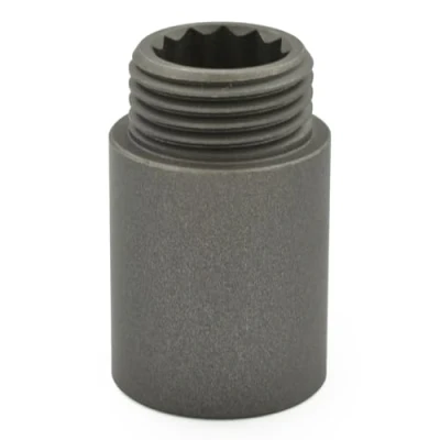 Image of Hot Flow 30mm Rigid Radiator Valve Extensions 1/2 inch BSP Light Pewter (Pair)