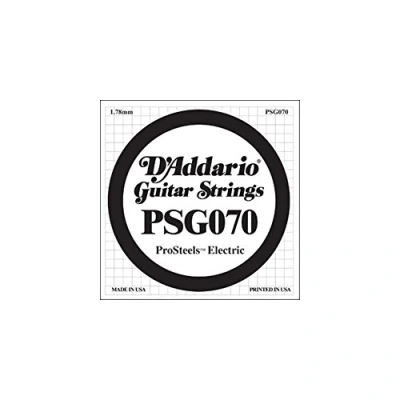 Image of D&#039;Addario PSG070 0.07 ProSteels Single String for Electric Guitar
