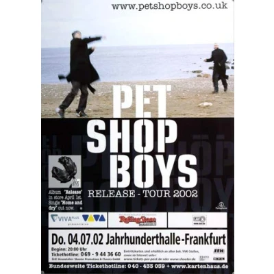 Image of Pet Shop Boys Release 2002 Poster, Concertposter, Concert
