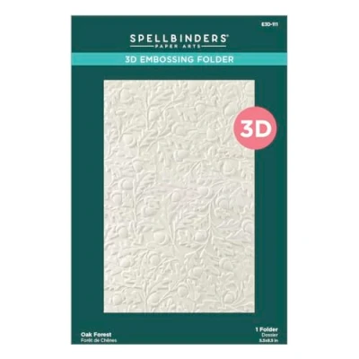 Image of Spellbinders 3D Embossing Folder Oak Forest