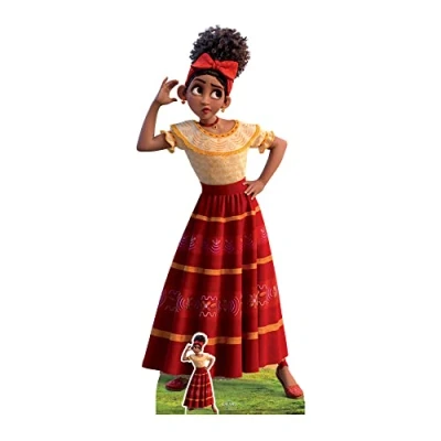Image of STAR CUTOUTS SC4109 Dolores Encanto Lifesize Cardboard Cutout With Free Mini 2pc Party Decoration &amp; Gift