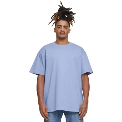 Image of Build Your Brand Men&#039;s By102 Heavy Oversize Tee T Shirt, Violablue, S