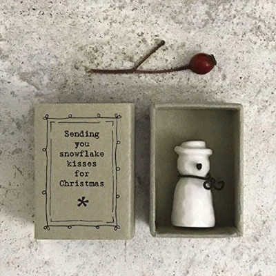 Image of East of India Snowman Snowflake Kisses Matchbox