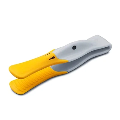 Image of Zeal J202B Silicone toast tongs For Toasters Duck Design Grey