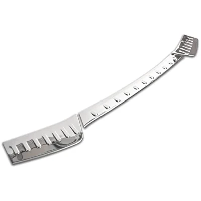 Image of Boot Sill Protector Stainless Steel Chrome Compatible with Vauxhall Grandland X Year of Manufacture from 2017 3 Piece Premium Quality RECAMBO