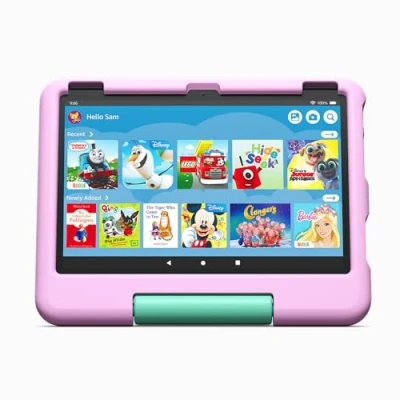 Image of Amazon Kid Proof Case for Fire HD 10 tablet Only compatible with 13th generation (2023 release), ages 37, Pink