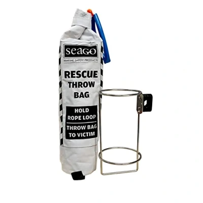 Image of Seago Throw Bag Heaving Line 15m MOB Recovery and SS Holder
