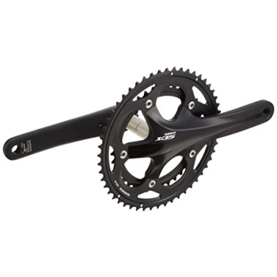 Image of Shimano 105 5700E 39 Chain Set Black, 53/39 Teeth/Large