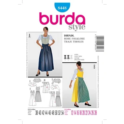 Image of Dirndl Dress, Burda 8448