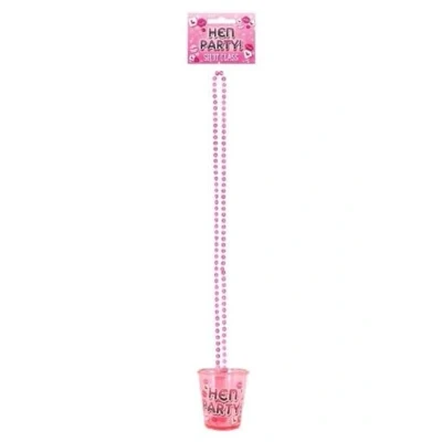 Image of Warning Hen Party Shot Glass Necklace