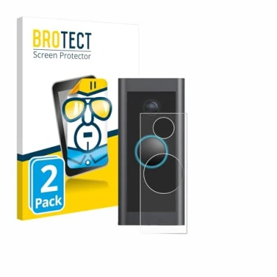 Image of brotect Screen Protector compatible with Ring Video Doorbell Wired (2 Pack) HD Clear Protection Film