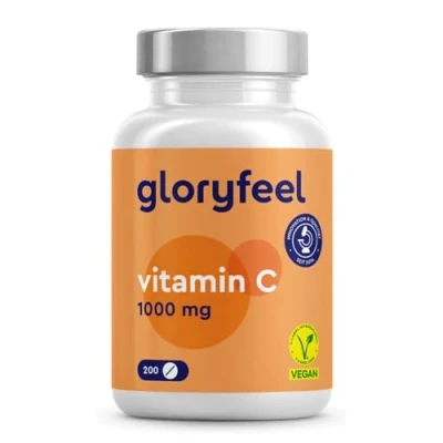 Image of Vitamin C 1000mg 200 Vegan Tablets (7 Month&#039;s Supply) High Strength Immune System Support Gluten Free, Lactose Clinically Tested