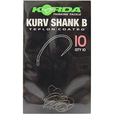 Image of Korda Kurv Shank B Hooks Size 10