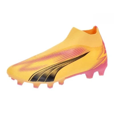 Image of Puma Ultra MATCH+ LL FG/AG Moulded stud football boots, Men&#039;s, Size: 7, Sun stream/black/sunset glow Textile/synthetics