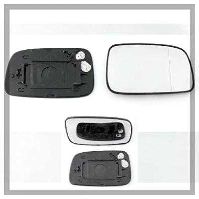Image of Fits Toyota Corolla Verso From 2004 to 2008 Heated Base Wide Angle Clip on Wing Mirror RIGHT HAND (UK Driver Side)