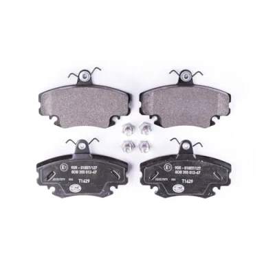 Image of 6025071042, 7701201669, 7701202284, 7701202285, 7701202289 Brake pad set HELLA 8DB 355 012 671 not prepared for wear indicator RENAULT: CLIO 2